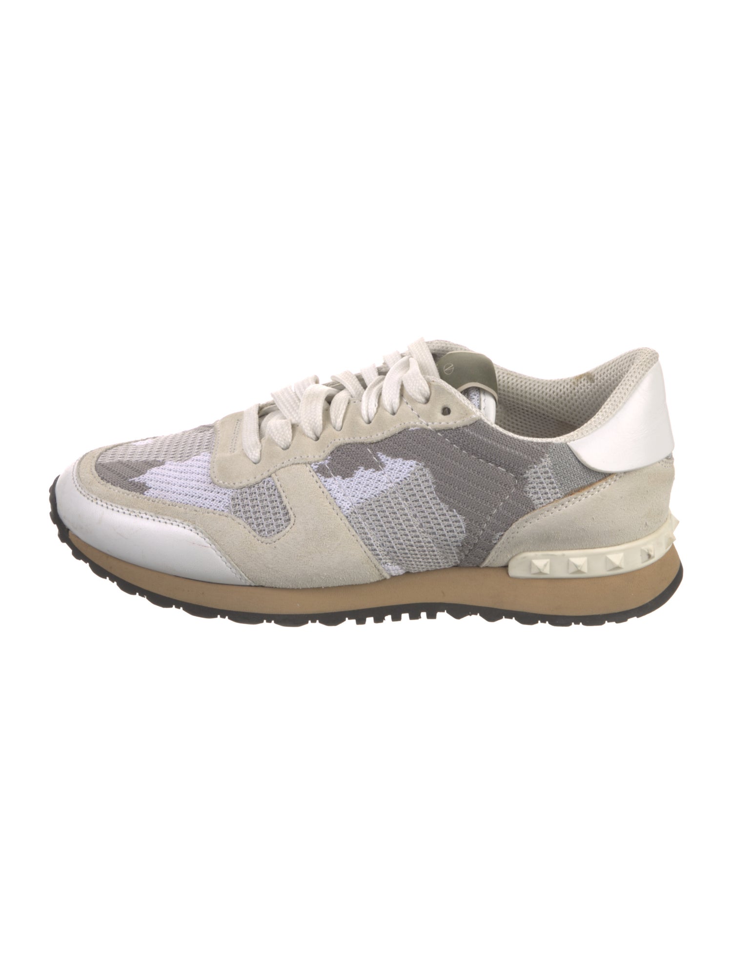 Valentino Mesh Camouflage Print Sneakers