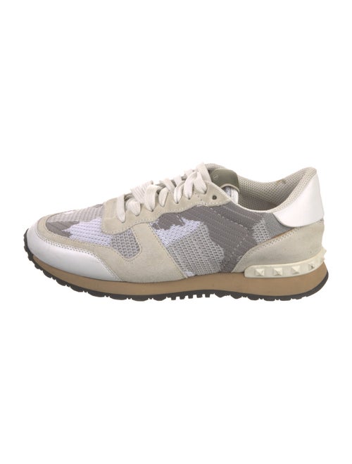 Valentino Mesh Camouflage Print Sneakers