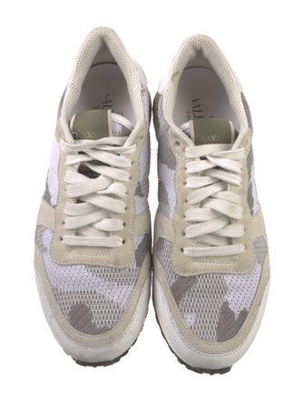 Valentino Mesh Camouflage Print Sneakers