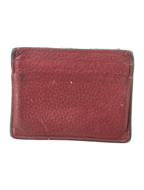 Valentino Rockstud Accents Leather Card Holder