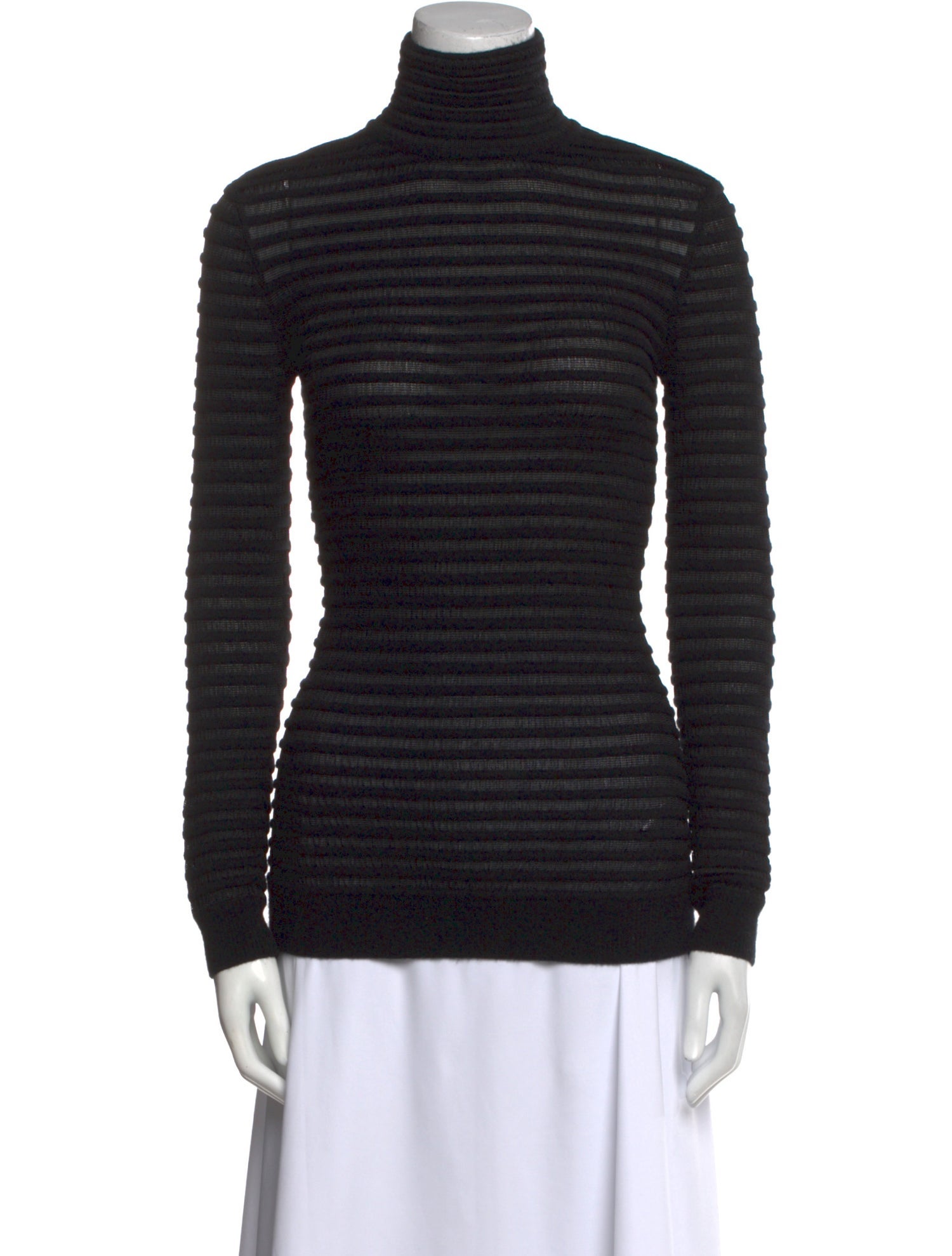 Valentino Striped Turtleneck Sweater