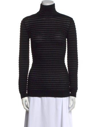 Valentino Striped Turtleneck Sweater