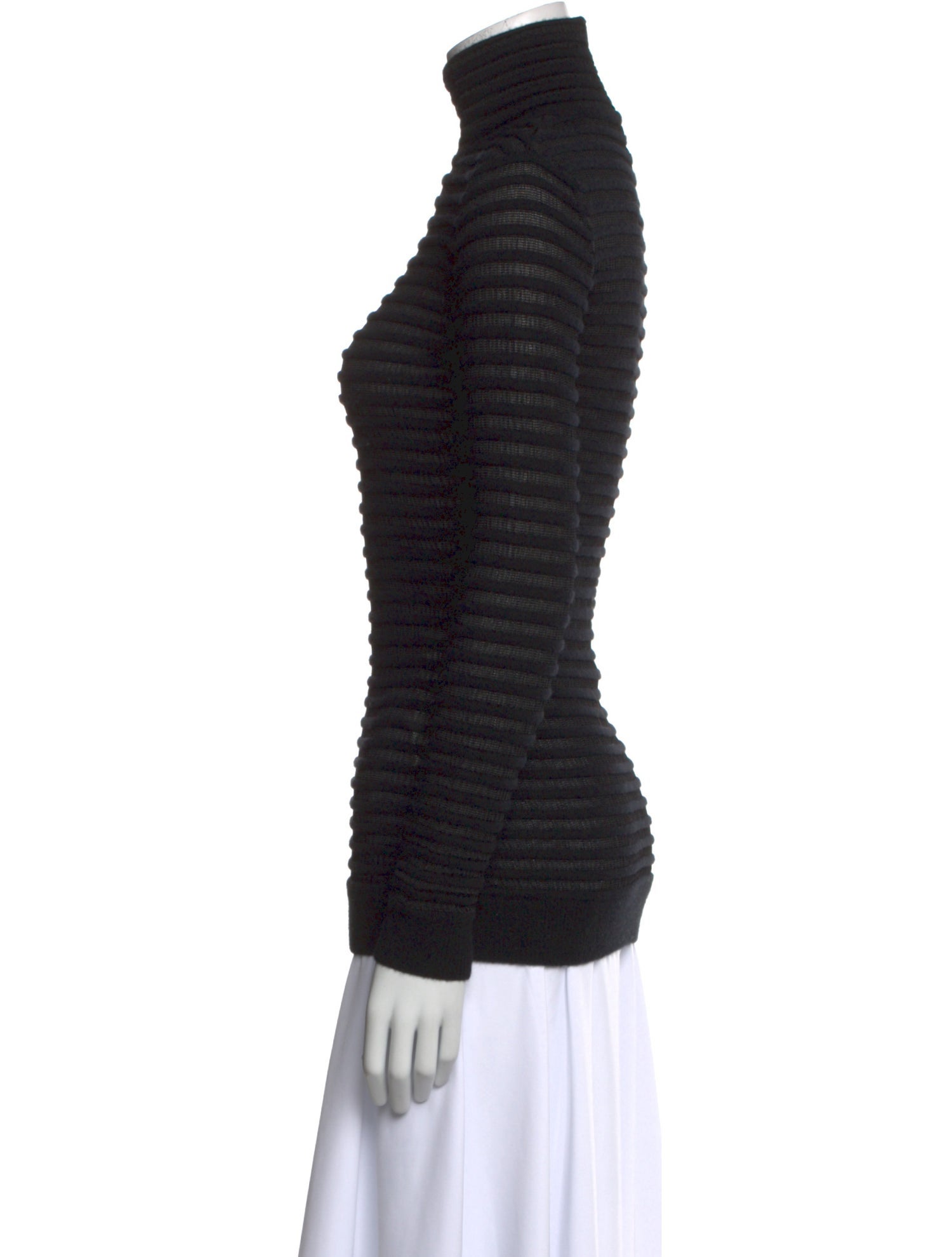 Valentino Striped Turtleneck Sweater