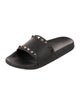 Valentino Rockstud Accents Rubber Slides