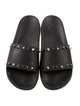 Valentino Rockstud Accents Rubber Slides