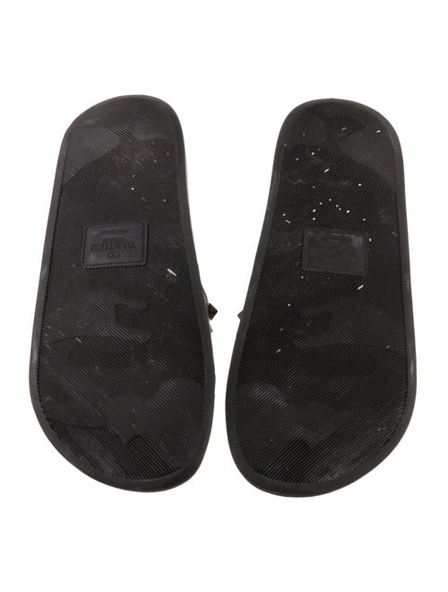 Valentino Rockstud Accents Rubber Slides