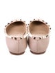 Valentino Rockstud Accents Leather Ballet Flats