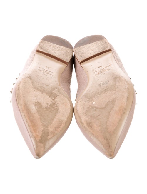 Valentino Rockstud Accents Leather Ballet Flats