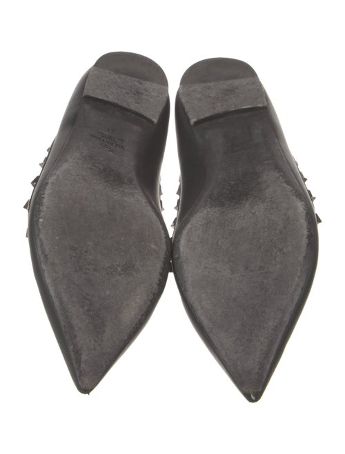 Valentino Rockstud Accents Leather Ballet Flats