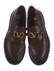 Valentino Signature Logo Leather Loafers