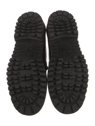 Valentino Signature Logo Leather Loafers