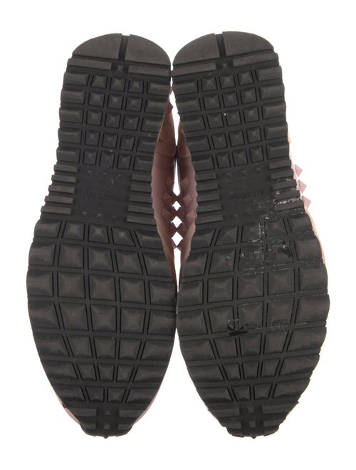 Valentino Leather Studded Accents Athletic Sneakers