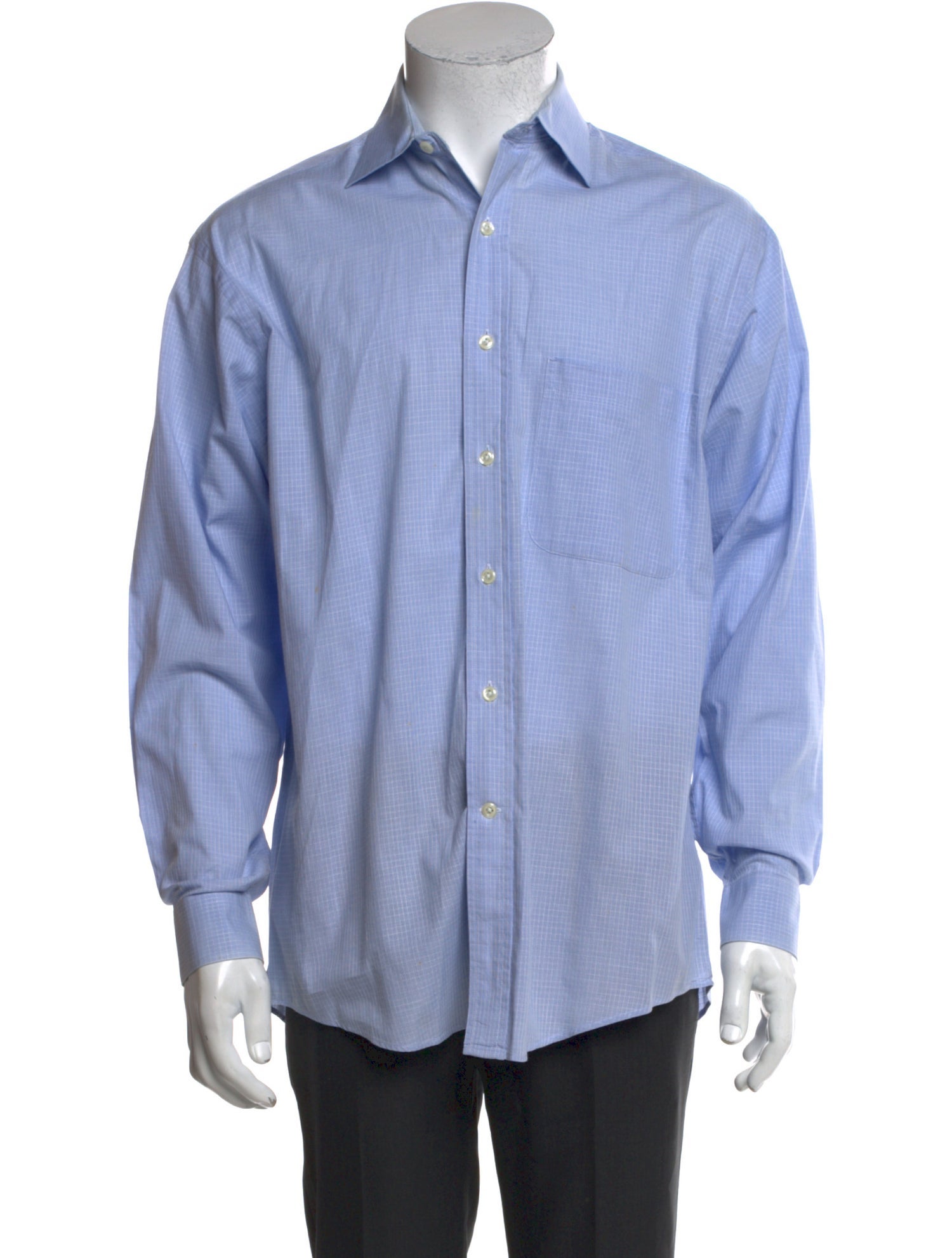 Valentino Vintage Long Sleeve Dress Shirt