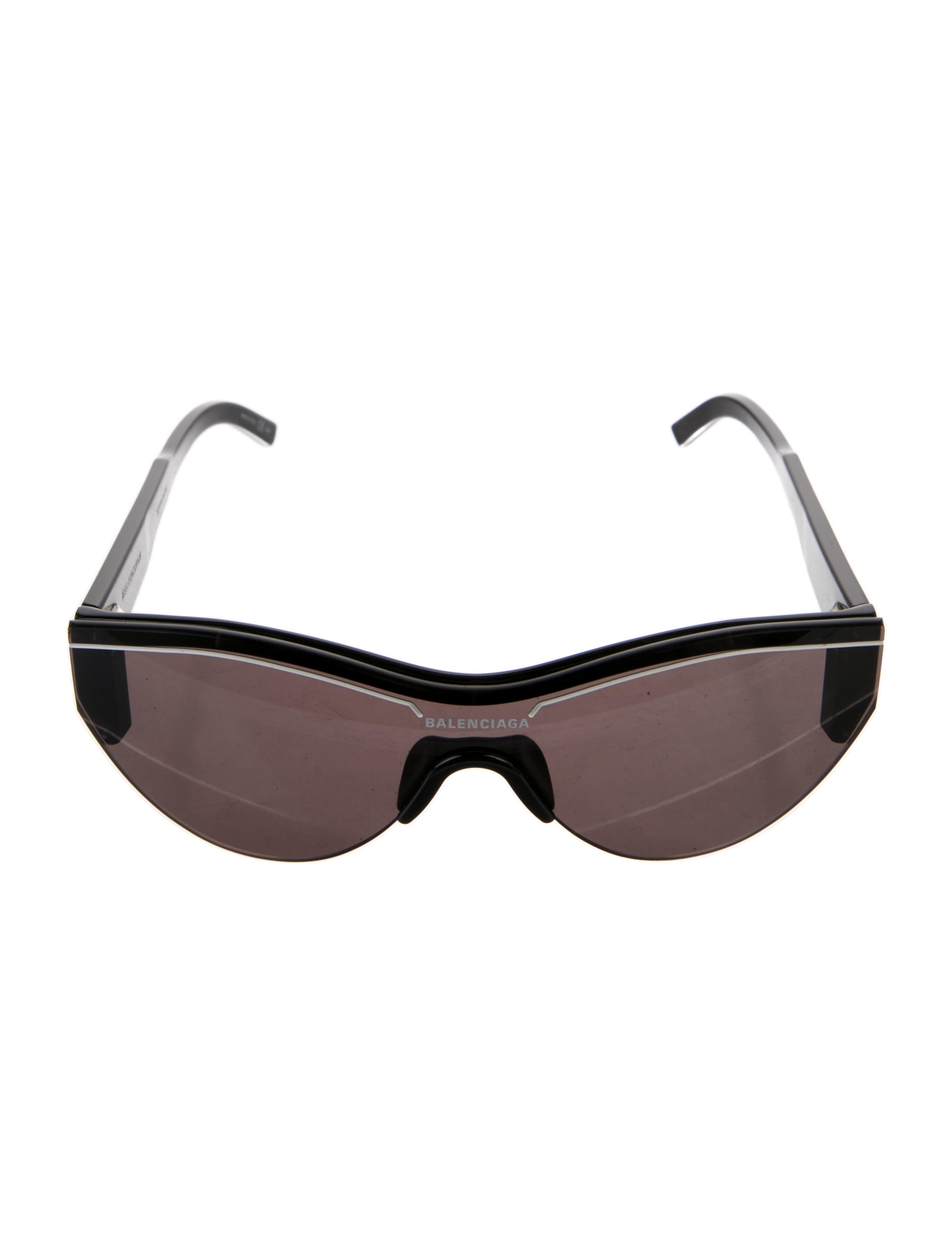 Valentino Rockstud Accents Shield Sunglasses