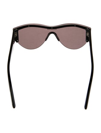 Valentino Rockstud Accents Shield Sunglasses