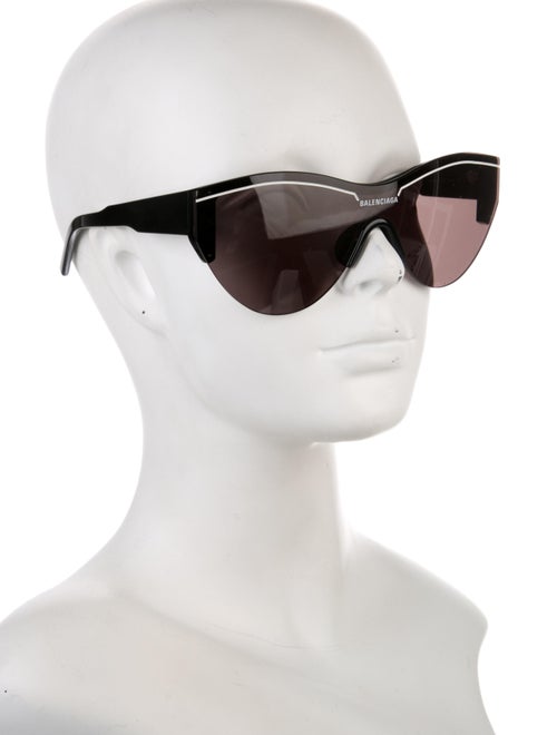 Valentino Rockstud Accents Shield Sunglasses