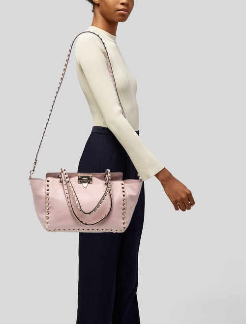 Valentino Rockstud Top Handle Bag