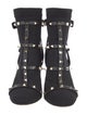 Valentino Rockstud Accents Mesh Sock Boots