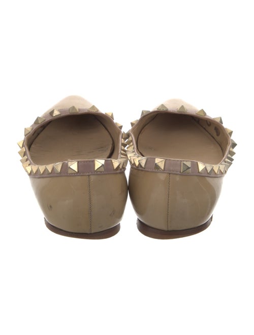 Valentino Rockstud Accents Patent Leather Ballet Flats