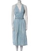 Valentino V-Neck Long Dress