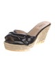 Valentino Patent Leather Bow Accents Espadrilles