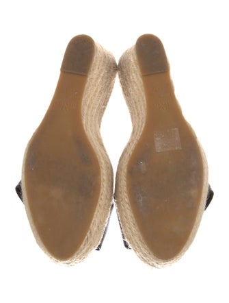 Valentino Patent Leather Bow Accents Espadrilles