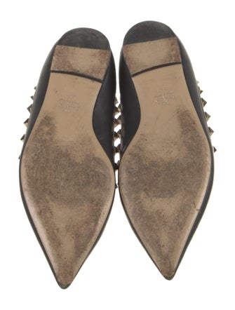 Valentino Rockstud Accents Leather Ballet Flats