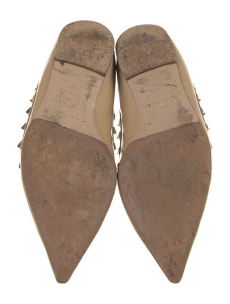 Valentino Rockstud Accents Patent Leather Flats