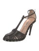 Valentino Rockstud Accents Leather T-Strap Pumps