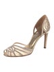 Valentino Leather Mesh Accents D'Orsay Pumps