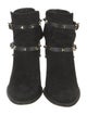 Valentino Rockstud Accents Suede Boots