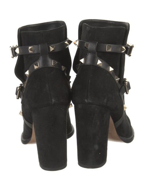 Valentino Rockstud Accents Suede Boots
