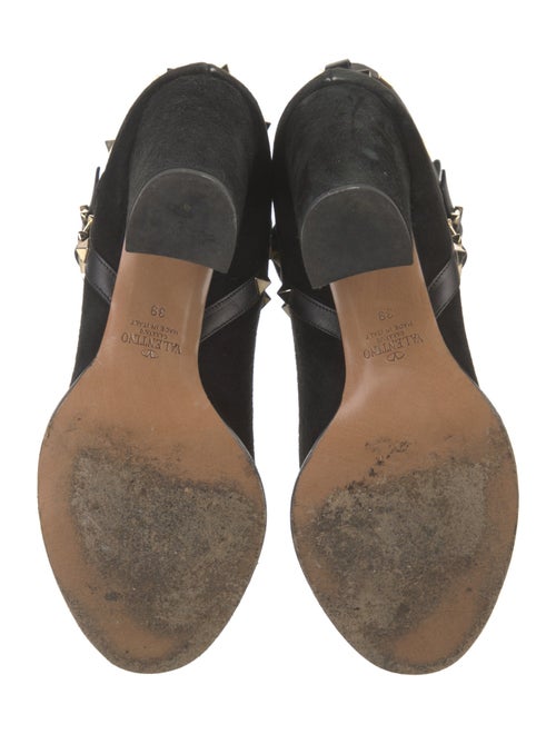 Valentino Rockstud Accents Suede Boots