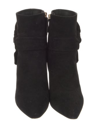 Valentino Suede Bow Accents Boots