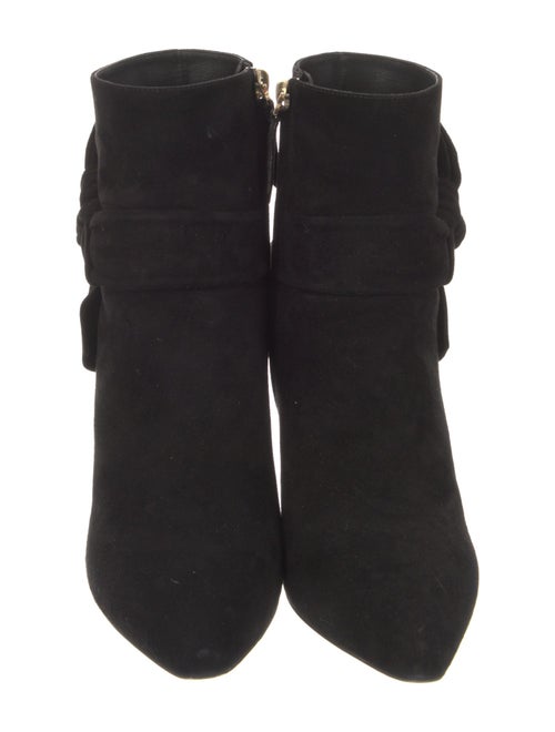 Valentino Suede Bow Accents Boots