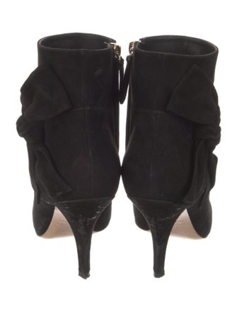 Valentino Suede Bow Accents Boots