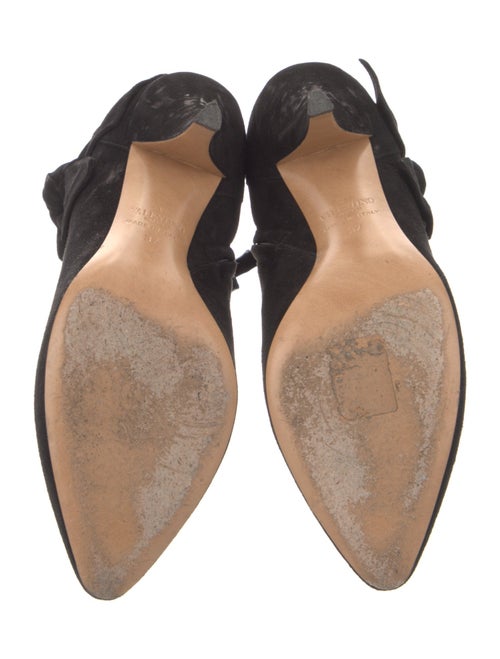 Valentino Suede Bow Accents Boots