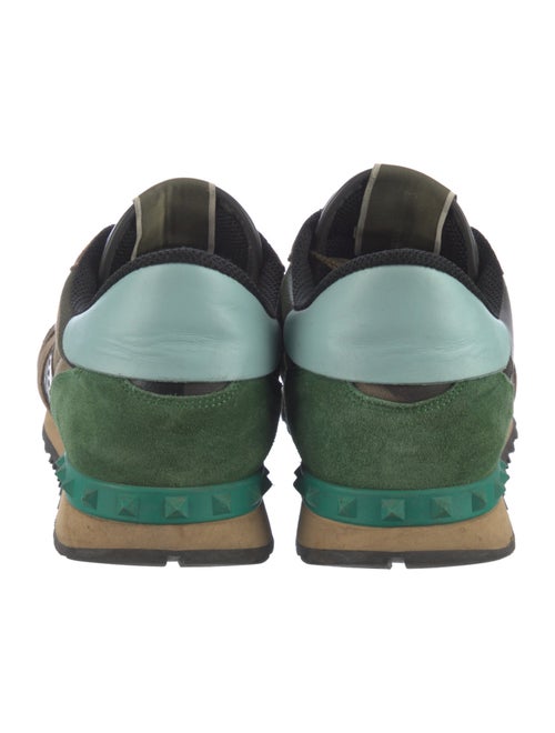 Valentino Rockstud Accents Leather Athletic Sneakers
