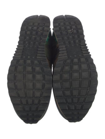 Valentino Rockstud Accents Leather Athletic Sneakers