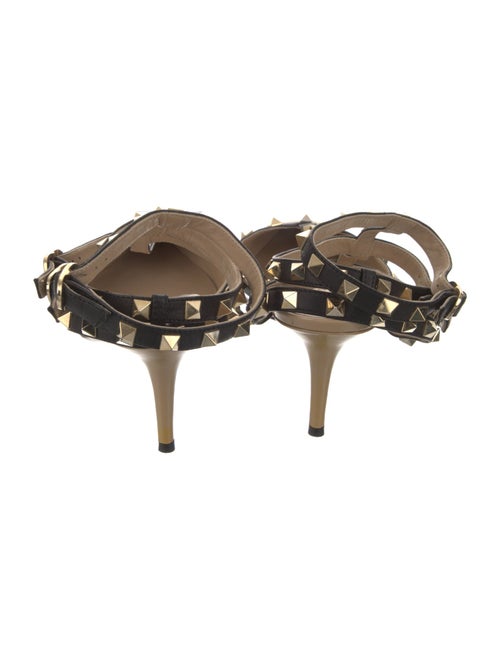 Valentino Rockstud Accents Leather Gladiator Sandals