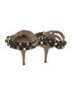 Valentino Rockstud Accents Leather Gladiator Sandals