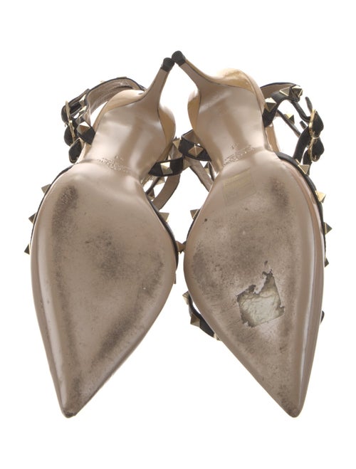 Valentino Rockstud Accents Leather Gladiator Sandals