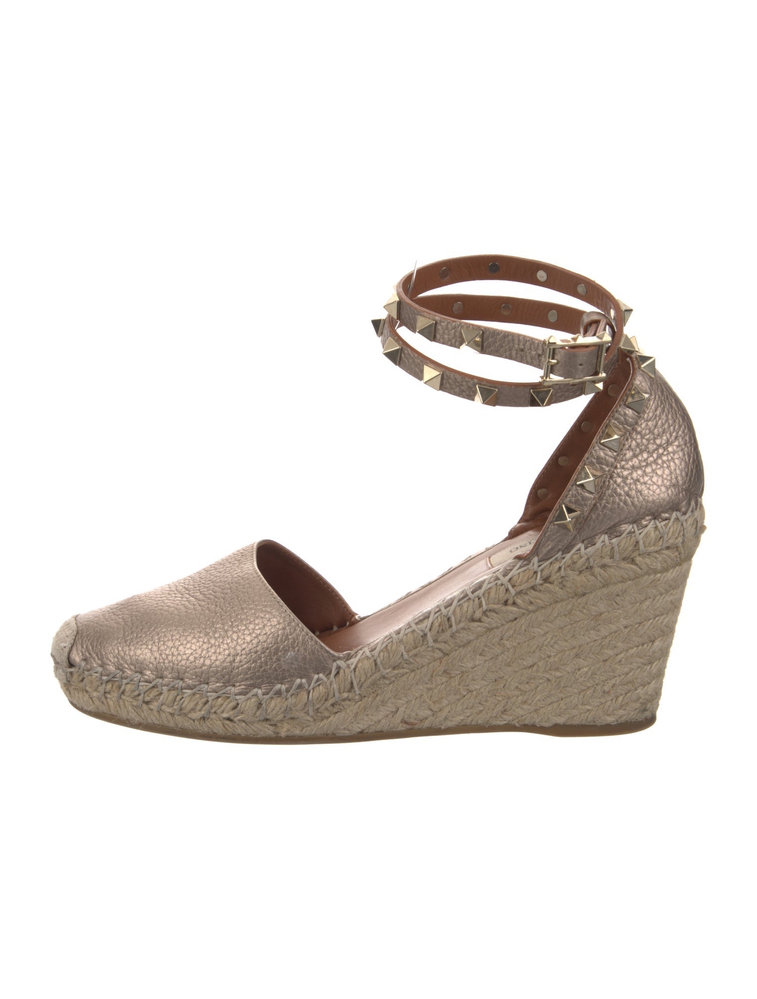 Valentino Rockstud Accents Leather D'Orsay Pumps