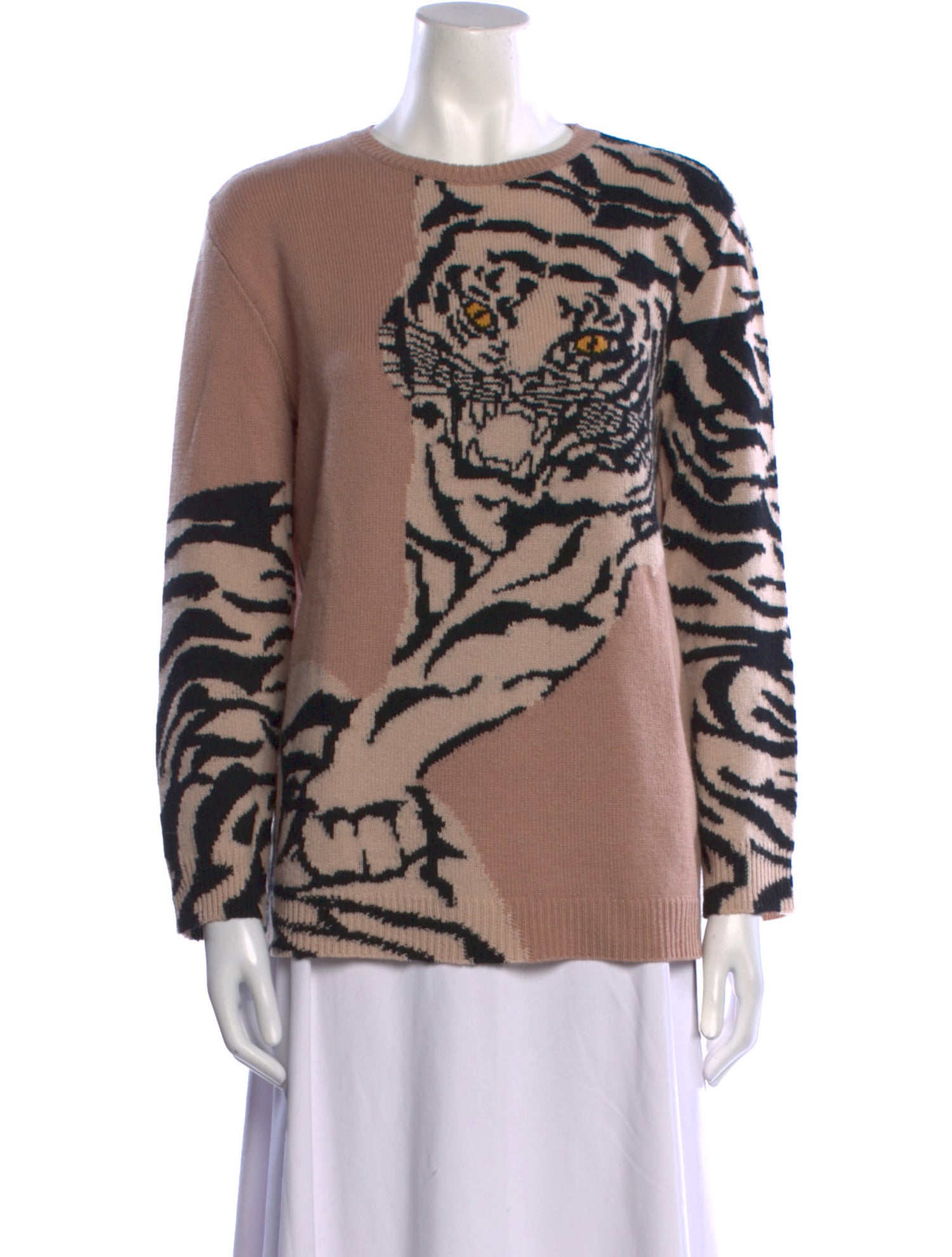 Valentino Cashmere Animal Print Sweater