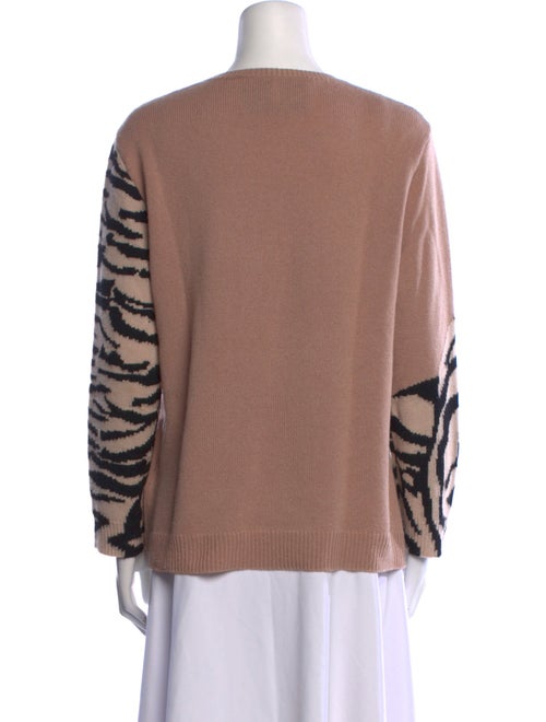Valentino Cashmere Animal Print Sweater