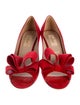 Valentino Suede Bow Accents Pumps