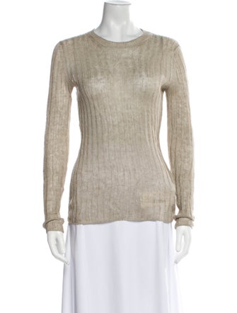 Valentino Linen Crew Neck Sweater