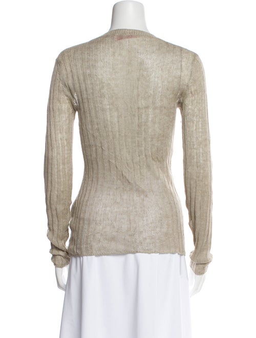 Valentino Linen Crew Neck Sweater