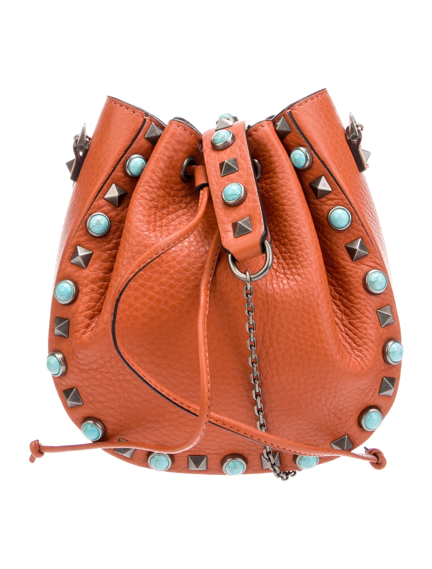 Valentino Leather Bucket Bag
