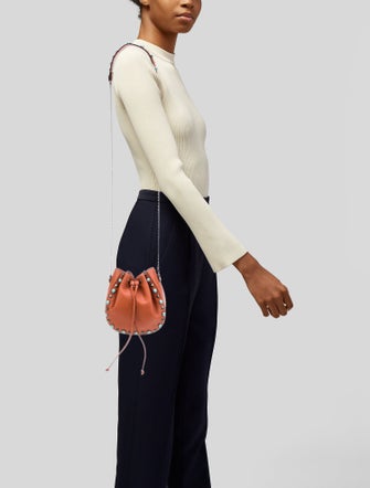Valentino Leather Bucket Bag